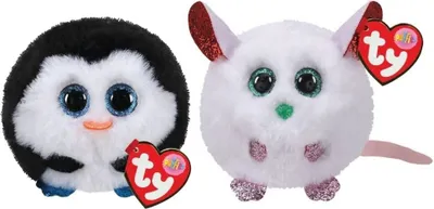 Immagine prodotto di Ty - Stofftiere - Teeny Puffies - Waddles Penguin & Princess Husky