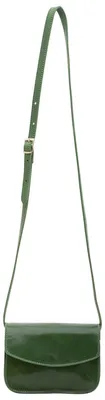 Immagine prodotto di Borsa a tracolla da donna, in vera pelle, realizzata con pelle pieno fiore, chiusura magnetica, Italy