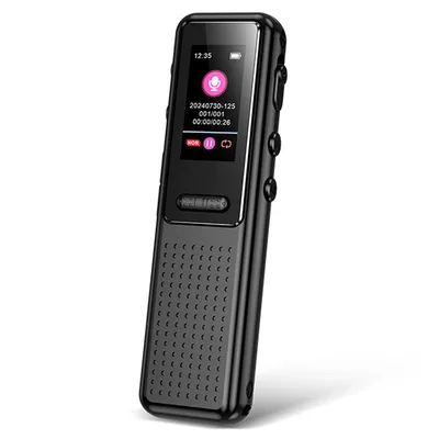 Produktbild von Digitales Diktiergerät 64GB, einfache One-Touch Aufnahme, Sprachsteuerung, ideal für Schule, Vorträge & Interviews