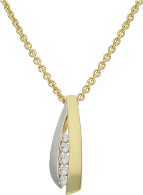 Produktbild von JuwelmaLux Anhänger 333 Gold- Weißgold Zirkonia JL30-02-3889
