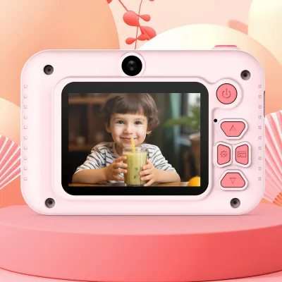 Obrázek produktu pro Digitální fotoaparát pro děti, hračka, vysoké rozlišení, kreslené videa, podporuje 64 GB paměti, pro chlapce a dívky