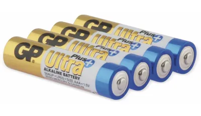 Obrázok produktu pre GP Batteries Ultra Plus Alkaline AAA, Batria na jedno pouitie, AAA, Alkalick, 1,5 V, 4 kusov, Viacfarebn