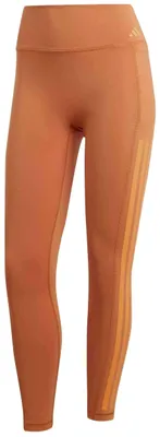 Produktbild von Leggings Adidas Malla larga adidas Optime 3 bandas naranja mujer für Damen