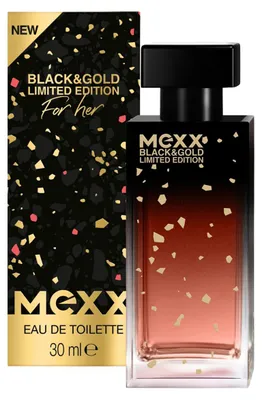 Zdjęcie produktu dla Mexx Black and Gold Woman woda toaletowa 30ml