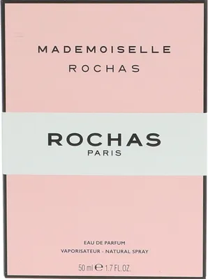 Obrázek produktu pro Rochas Mademoiselle, Ženy, 50 ml, Jablko, Břečťan, Červený rybíz, Jasmín, Růže, Fialka, Ambra, Pižmo, Santalové dřevo, Sprej