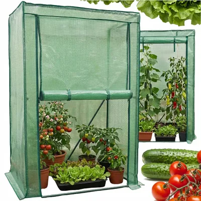 Produktbild von GARTEN-BALKON-GEWÄCHSHAUS, MINI-FOLIENTUNNEL, FOLIAK, PFLANZEN, 150 × 100 × 50 cm