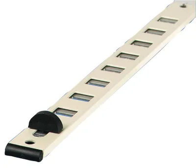 Image de Grille glissière 275x22mm blanc - RENSON - 9099