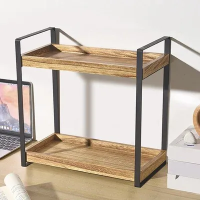 Zdjęcie produktu dla Organizer ścienny 2 w 1 – metalowa ramka do biura, kuchni, salonu i kosmetyków