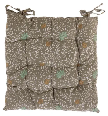 Produktbild von Stuhlkissen, Blumenmuster, 100% Baumwolle, 40 x 40 cm