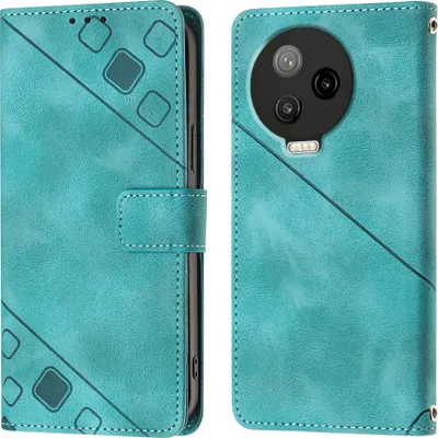 Obrázek produktu pro Pouzdro pro Infinix Note 20 X676C Embossed Flipové kožené pouzdro se stojánkem Green