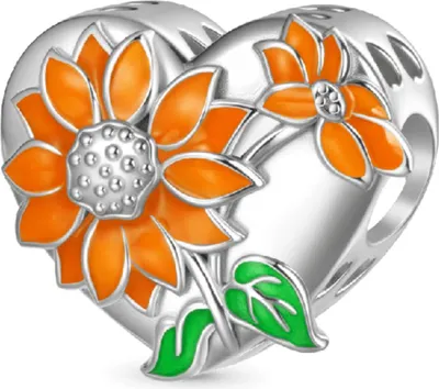 Produktbild von Gnoce Charm Sonnenblume JFC110 Silber