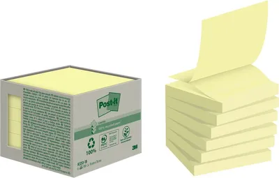 Immagine prodotto di Post-it sticky note recycling Z-Notes R330-1B giallo pastello 6 pz