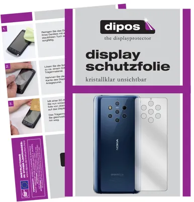 Produktbild von 2x Schutzfolie für Nokia 9 PureView Rückseite klar Displayschutzfolie Display