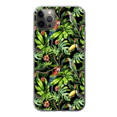 Produktbild von MuchoWow® Handyhülle Schutzhülle Hülle für iPhone 13 Pro Max Vögel - Tropisch - Muster Silikon Softcase Handy Hülle - Mobiltelefon