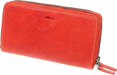 Produktbild von Mika Damengeldbörse Leder rot ca. 19 x 10 x 3 cm 42175