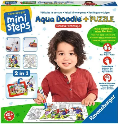 Produktbild von Aqua Doodle® Puzzle: Einsatzfahrzeuge Ravensburger 04558
