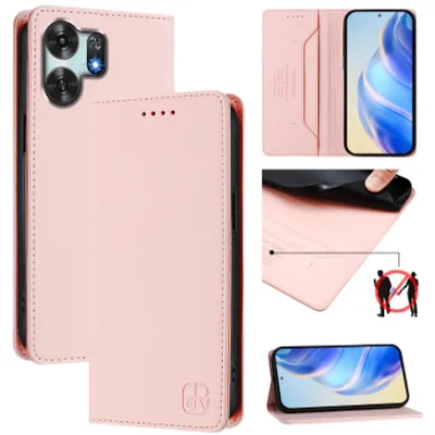 Produktbild von Lederhülle für Honor X6D Hülle Flip Brieftasche Kartenfächern Ständer Schutzhülle Pink