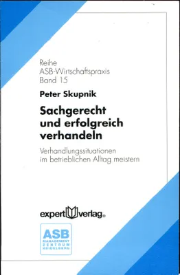 Produktbild von Sachgerecht und erfolgreich verhandeln