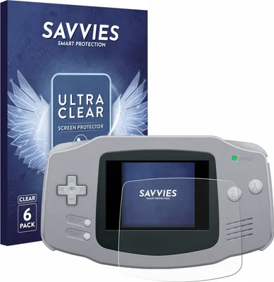 Produktbild von 6x Für Nintendo Gameboy Advance GBA Schutzfolie Savvies Displayschutz Display Schutz Folie Klar Transparent