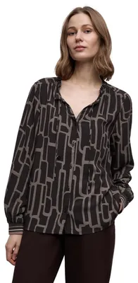 Productafbeelding van Street One tuniek met print, donkerbruin, maat 36