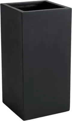 Produktbild von VIVANNO Pflanzkübel Fiberglas BLOCK Säule, Anthrazit matt - 30x30x60 cm