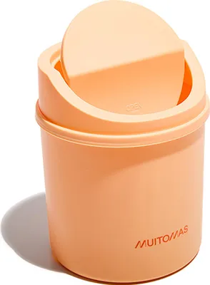 Zdjęcie produktu dla Muitomas DESKBINPF, Okrągły, Plastik, Brzoskwinia, Ręczny, 145 mm, 145 mm