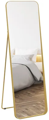 Immagine prodotto di HOMCOM Specchio a figura intera 160 x 50 cm Specchio da terra bombato con vetro infrangibile