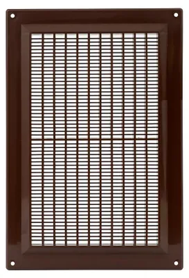 Produktbild von Europlast VR2517B rechteckiges Lüftungsgitter 250 x 170 mm, Insektenschutz, braun