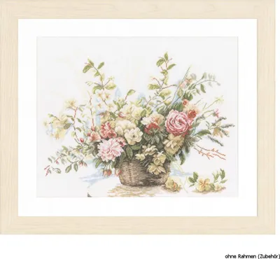 Produktbild von Lanarte Kreuzstichset "Rosen", Zählmuster