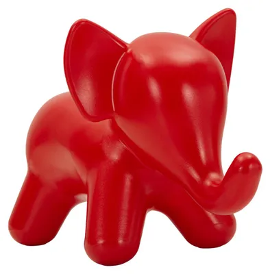 Image de Tabouret Elephant en plastique rouge