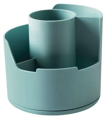 Productafbeelding van deli D413134 DELI Stifteköcher LonGreen 12x12x11cm hellblau