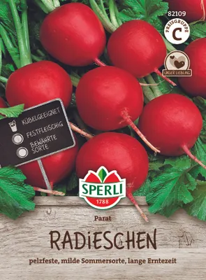 Produktbild von Radies ''Parat'' SPERLI´s milde Sommersorte, lange Erntezeit