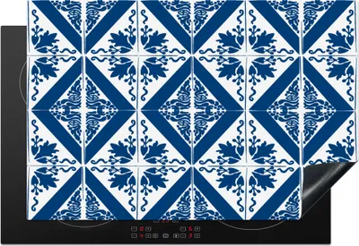 Obrázok produktu pre KitchenYeah® Kryt varnej dosky - Portugalsko - vzor, 76x51cm, kuchynská dekorácia, keramický kryt varnej dosky, krycia doska na varnú dosku