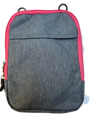 Produktbild von Crossbag 2-in-1 – Umhängetasche & Gürteltasche blau - pink