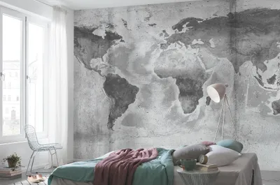 Produktbild von Komar Vlies Fototapete - Concrete World - Größe: 500 x 250 cm (Breite x Höhe) - 5 Bahnen, Wohnzimmer, Schlafzimmer, Tapete