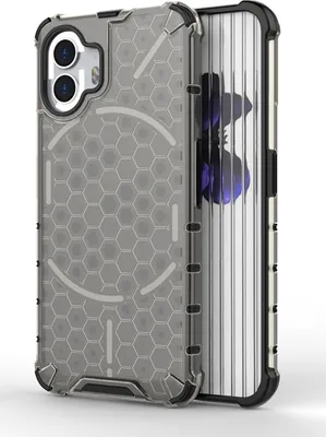 Produktbild von Mobigear Honeycomb  Nothing Phone (2) Hülle Hardcase Backcover Stoßfest - Schwarz