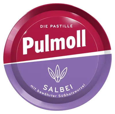 Immagine prodotto di Pasticche per la tosse Pulmoll salvia e vitamina C 1 barattolo Contenuto 75g