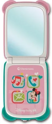 Obrázek produktu pro Hračka Minnie Flip Phone, světelné efekty, zvukové efekty, zrcadlo, smartphone pro hraní rolí