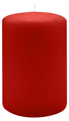 Produktbild von Flachkopf-Stumpenkerzen Weihnachtsrot Erdbeere 150 x Ø 100 mm, 4 Stück