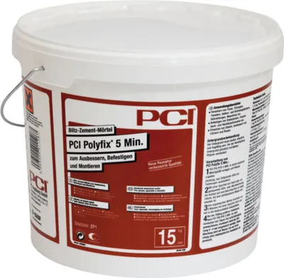 Produktbild von PCI Polyfix 5min Blitz Zement Mörtel 15kg