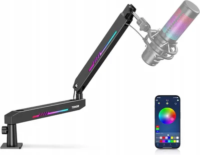 Obrázek produktu pro TONOR T90LP Stolní rameno mikrofonu s RGB osvětlením