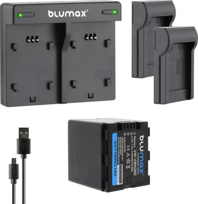 Produktbild von 1x Akku + Lader für Panasonic VW-VBN260 X920M HDC-SD800 VBN260E-K 2100 mAh