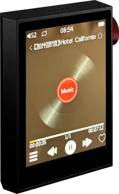 Produktbild von ZELURXX Tragbarer HiFi Musikplayer 32GB mit Bluetooth 5.2 & WLAN, 2,8" Touchscreen, TF-Karten Unterstützung, MP3 FLAC WAV Audio Player, Schwarz