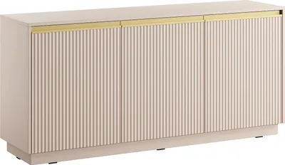 Produktbild von 3-türige kommode aus mdf - Beige und gold - POSINIA by Pascal Morabito