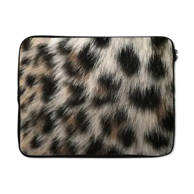Produktbild von MuchoWow® Laptop Hülle 15 Zoll Nahaufnahme Pantherdruck Laptoptasche - Laptoptasche - Sleeve - Rundum-Schutz