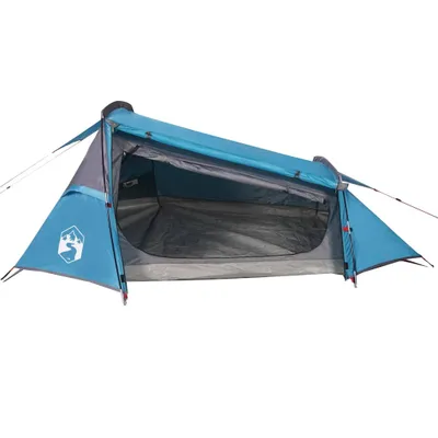 Image de Tente de camping tunnel 2 personnes bleu imperméable