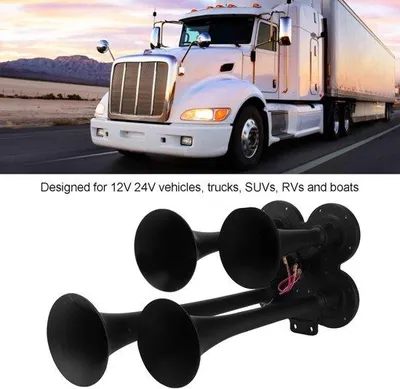 Image de Klaxon de voiture puissant 135 dB, anti-vibrations, étanche, pour motos, camions et bateaux