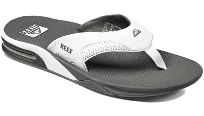 Productafbeelding van Reef heren slippers, zwart/wit, model RF002026-GRW, maat 45