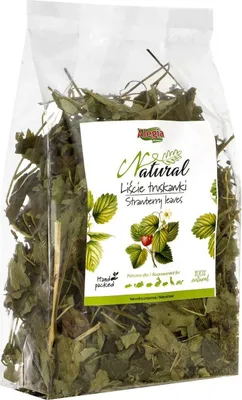 Produktbild von ALEGIA Erdbeerblätter - Leckerbissen für Nagetiere und Kaninchen - 90g
