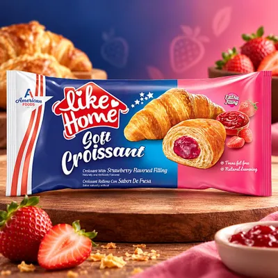 Produktbild von Like Home Soft Croissant Strawberry 40g